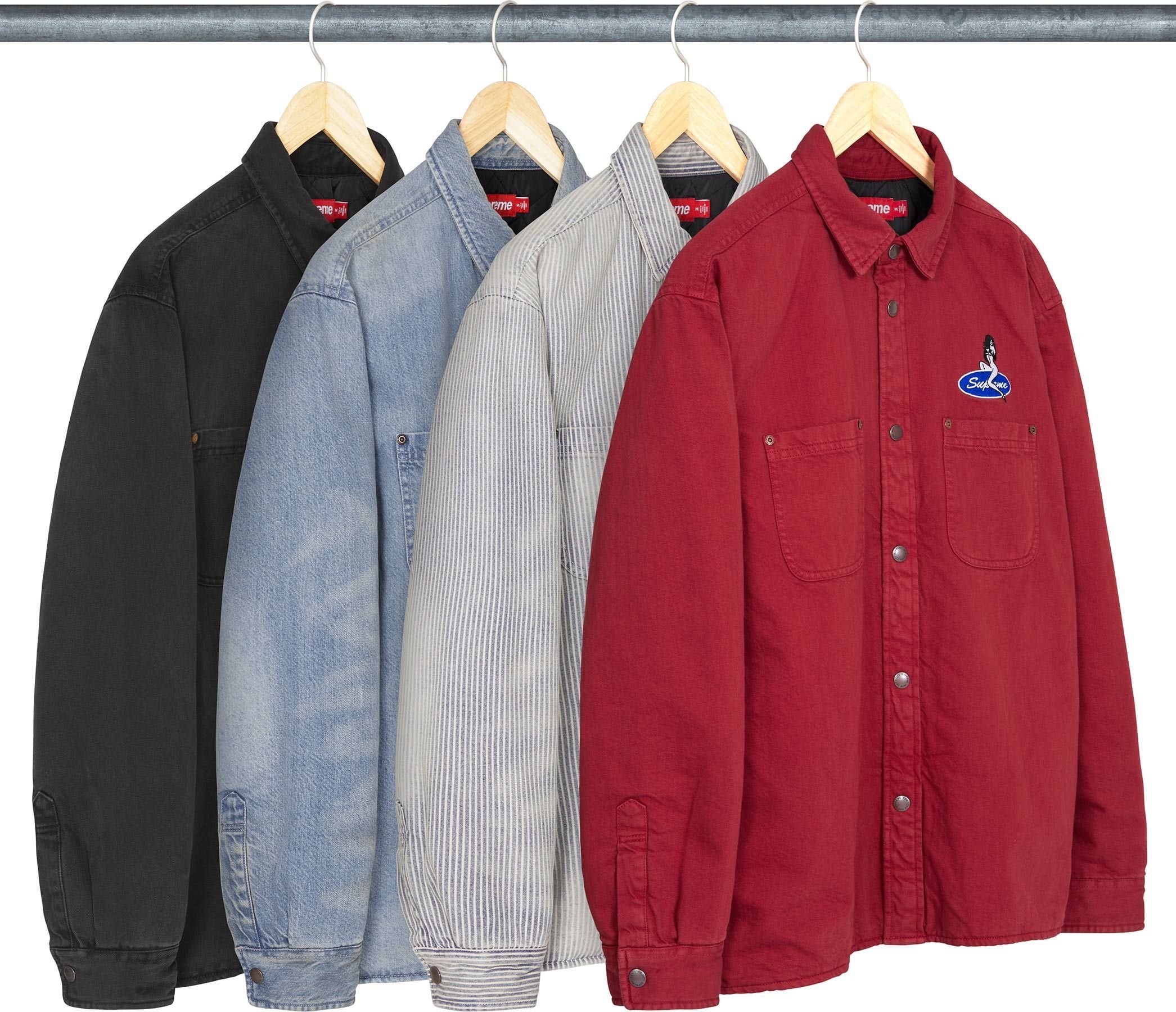 Quilted Lined Denim Snap Shirt